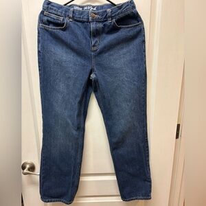 Kid’s Size 16 Relaxed Straight Blue Denim Jeans